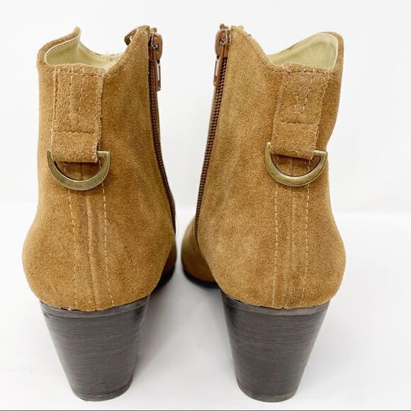 Donald J. Pliner Annie Suede Booties Tan Size 8.5 - Picture 4 of 11